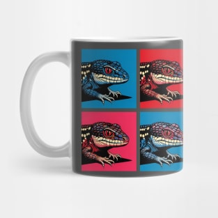 Red-Eyed Crocodile Skink Pop Art - Cool Lizard Mug